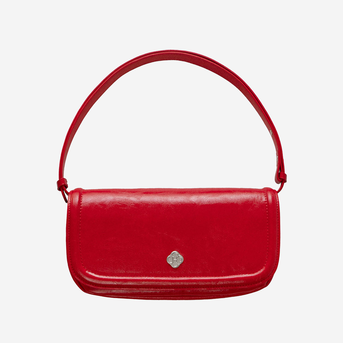 히어리 우먼 피오니 바게트 백 레드(Heeari Women Peony Baguette Bag Red)