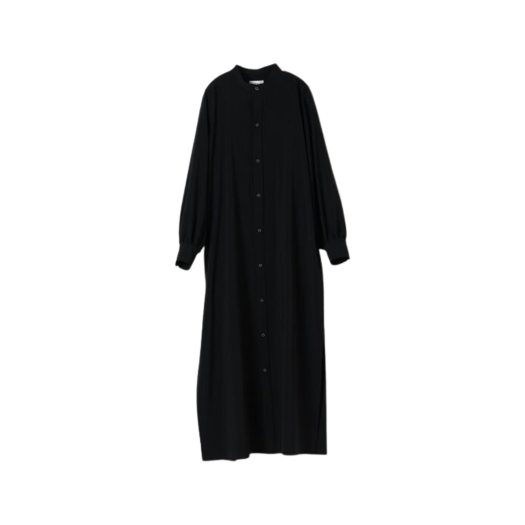 (W) 하이크 맥시 셔츠 드레스 블랙