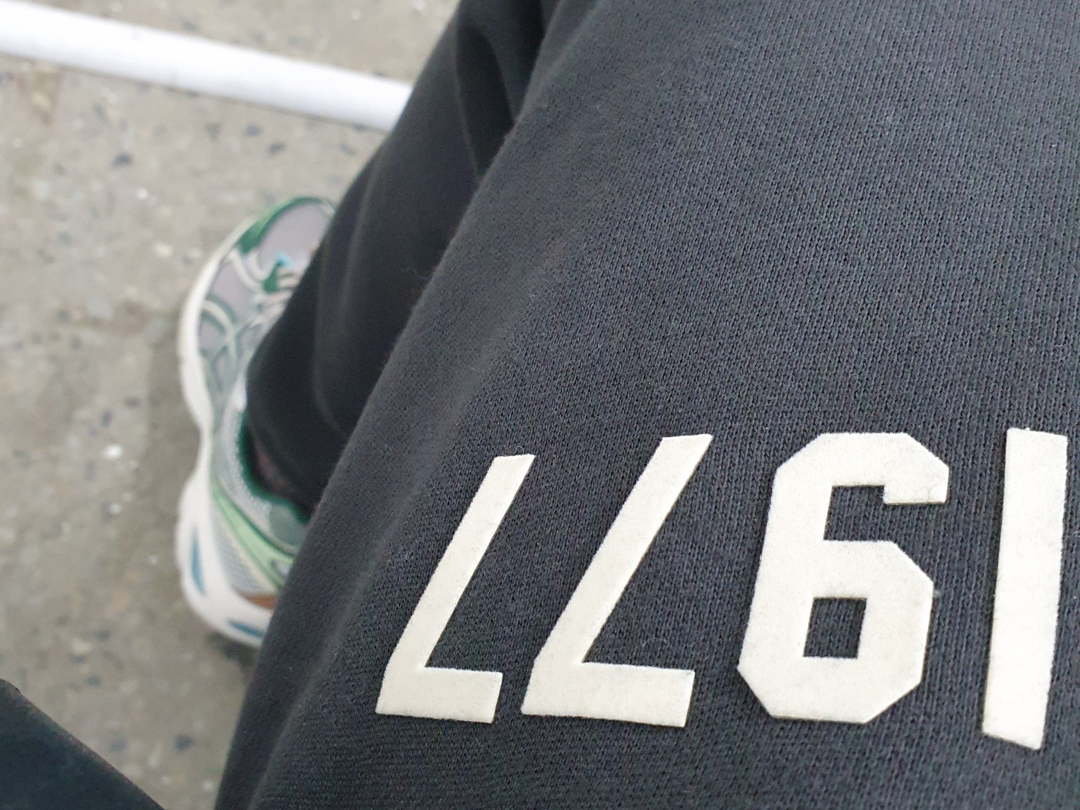 Essentials 1977 Relaxed Sweatpants Iron - 22SS 착용 스타일
