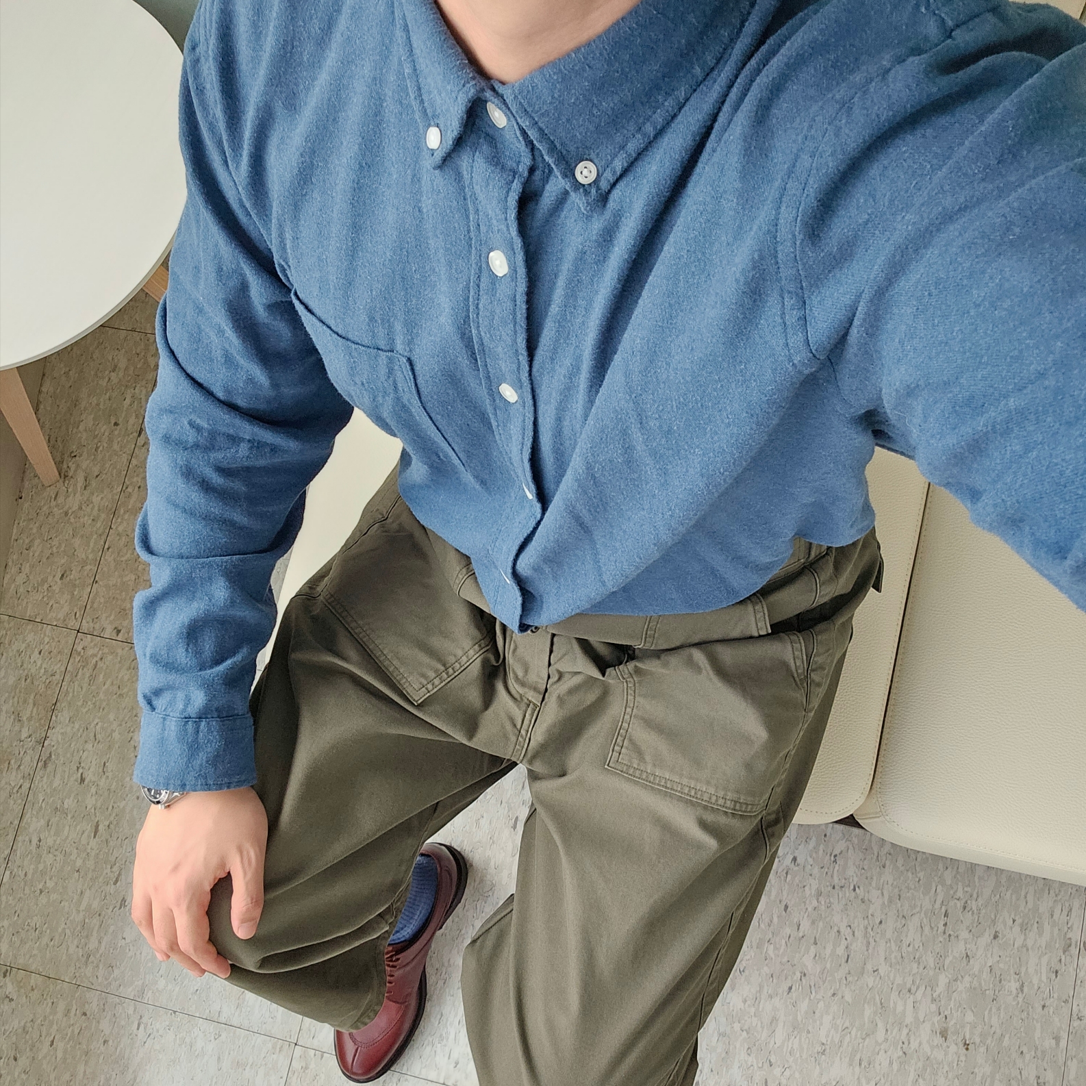 Paraboot Avignon Griff Lisse Marron 착용 스타일 - 4