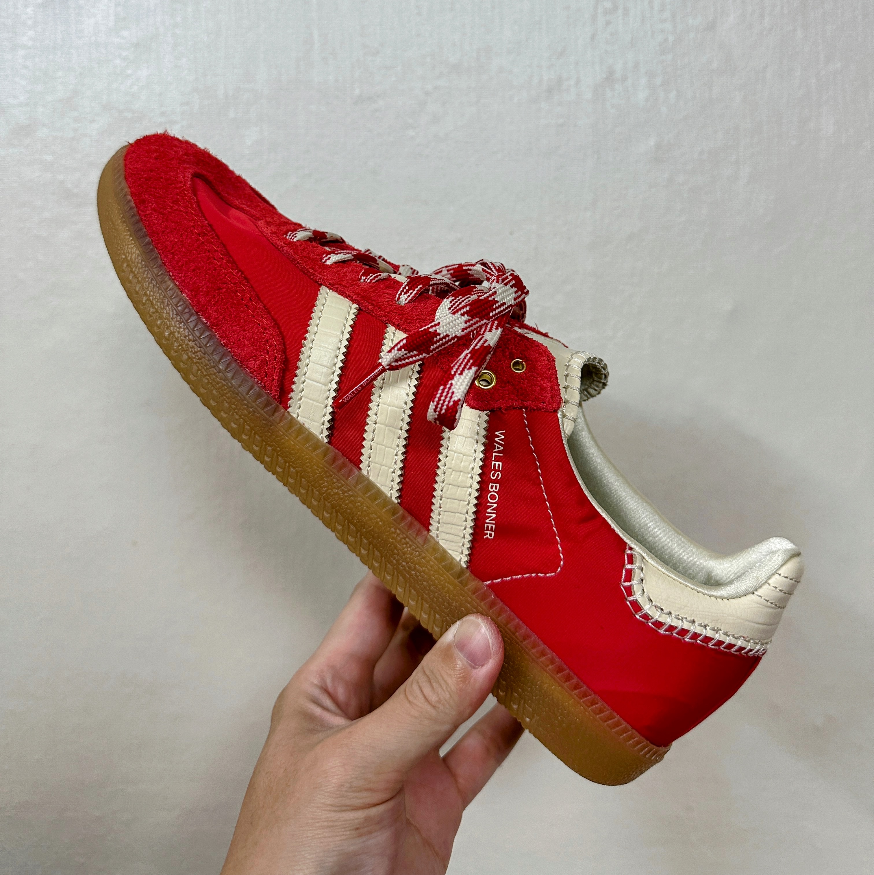 Adidas x Wales Bonner Samba Collegiate Orange 착용 스타일