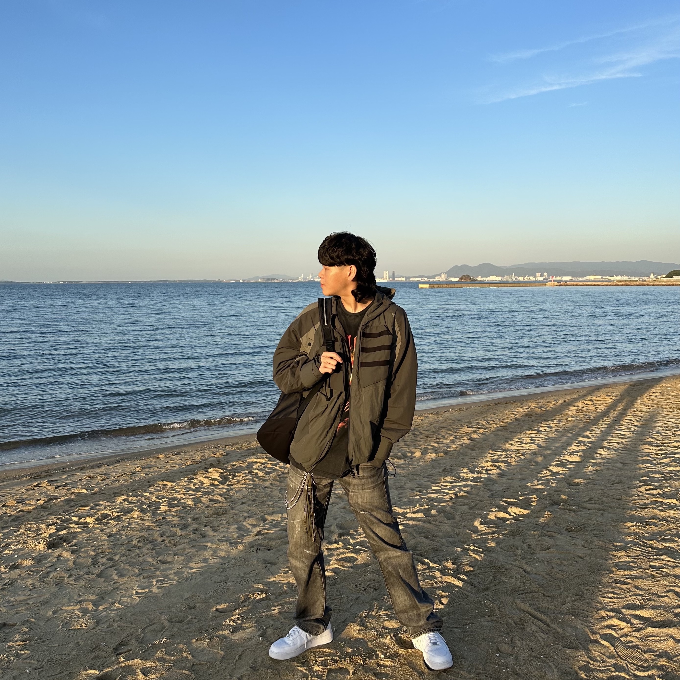 Undermycar x STU Gork Multi Taping Military Jacket Moon Night - Galleria Exclusive, Undermycar Death Eaters Vintage Washed T-Shirt Fiesta - 23FW 착용 스타일