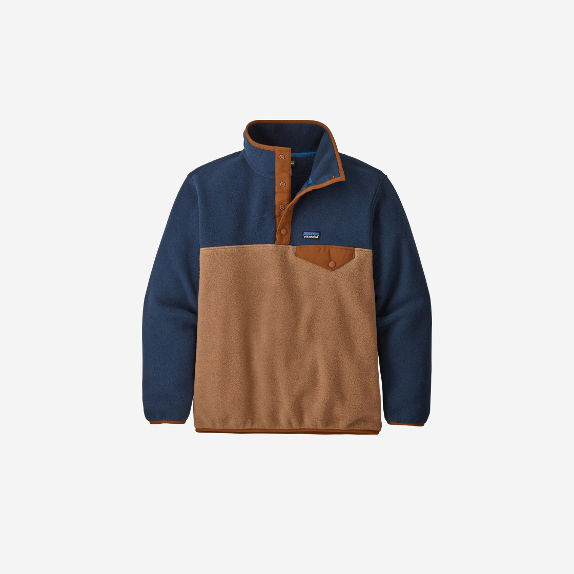 (Kids) Patagonia Lightweight Synchilla Snap-T Fleece Pullover Beech Brown 상세 이미지 1