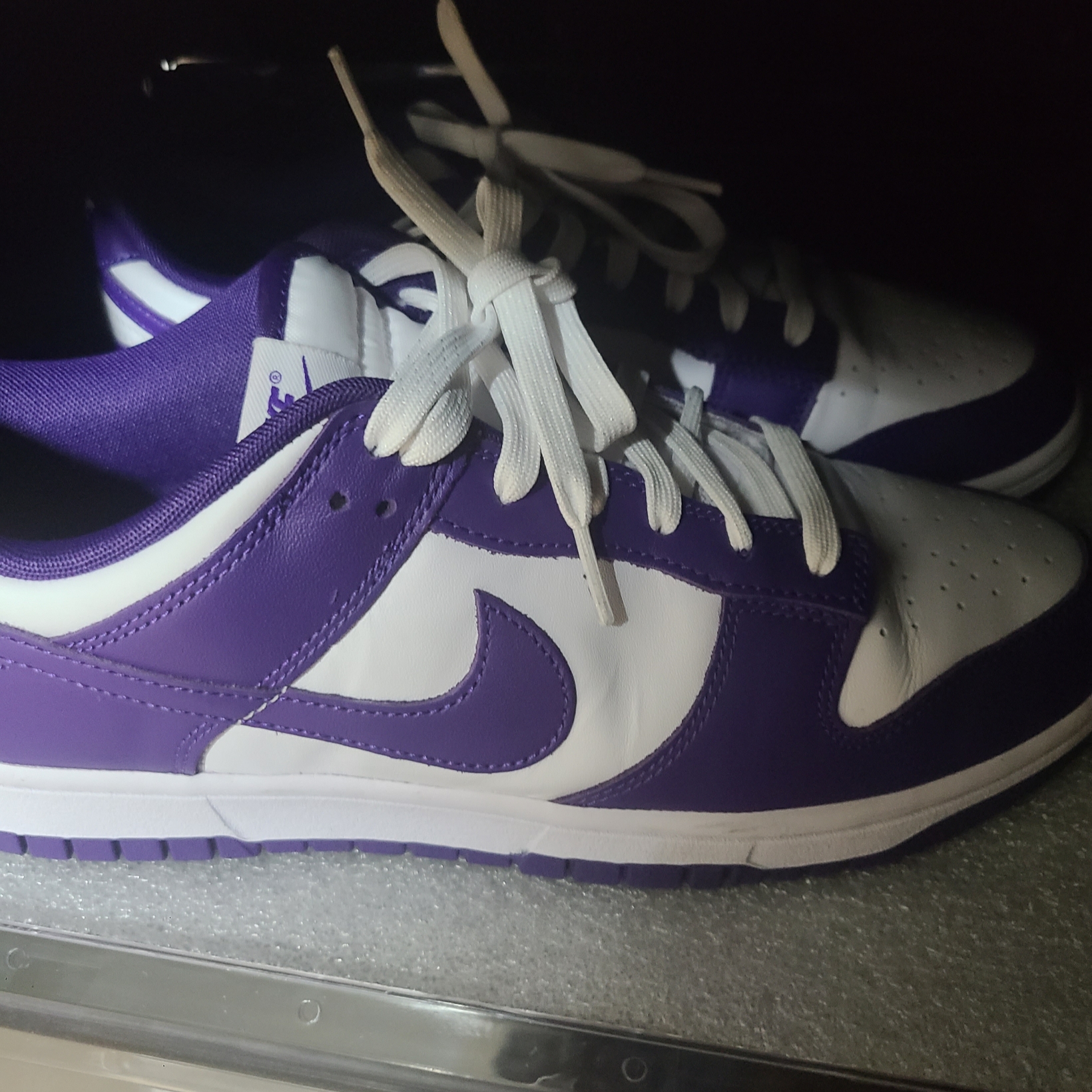 Nike Dunk Low Retro Championship Court Purple 착용 스타일