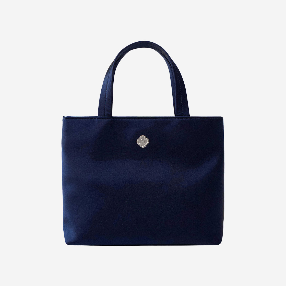히어리 우먼 마리 실크 토트 백 네이비(Heeari Women Mari Silk Tote Bag Navy)