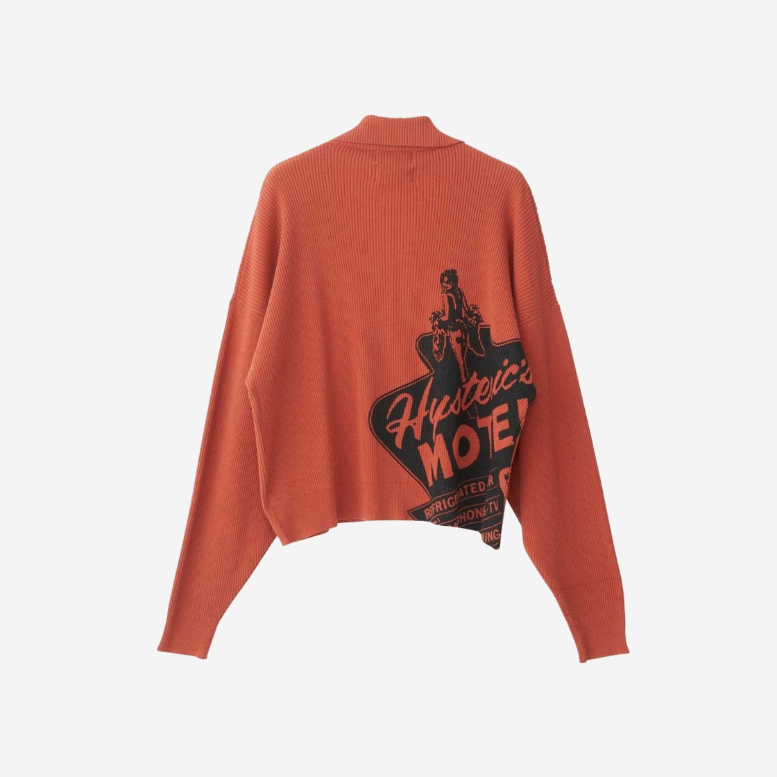 (W) Hysteric Glamour Hysteric Motel Half Zip Pullover Orange 상세 이미지 2