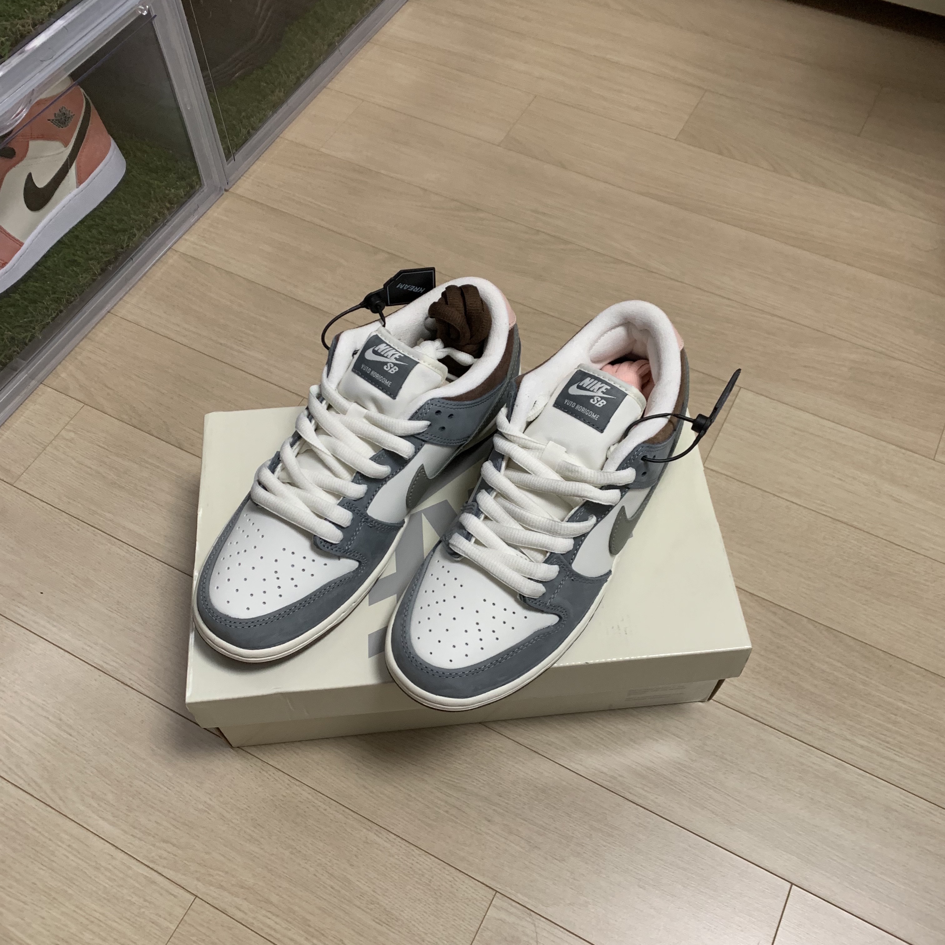 Nike x Yuto Horigome SB Dunk Low Wolf Grey 착용 스타일 - 1