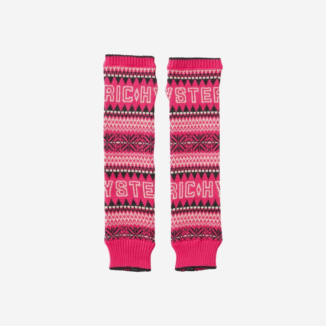 (W) Hysteric Glamour Hysteric Nordic Arm Warmers Pink 상세 이미지 1