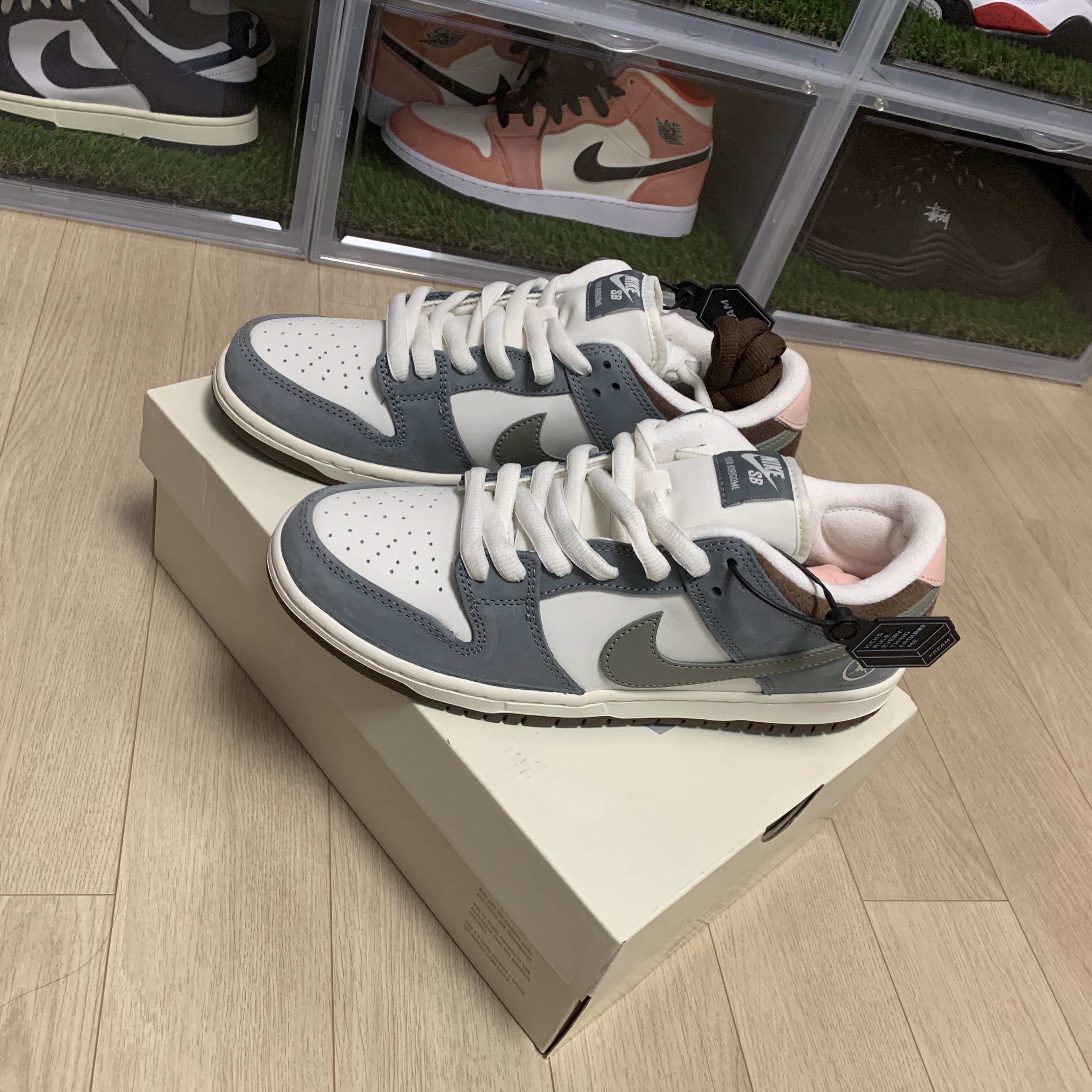 Nike x Yuto Horigome SB Dunk Low Wolf Grey 착용 스타일 - 2