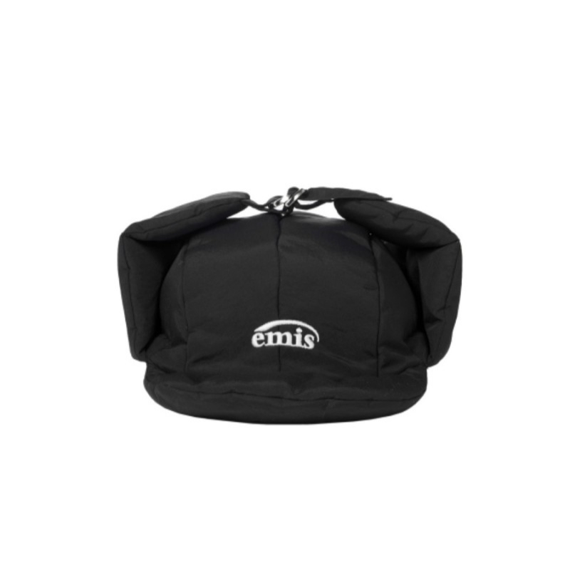 Emis Padded Ear Flap Cap Black 착용 스타일