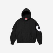 Supreme Big Logo Jacquard Hooded Sweatshirt Black - 23FW