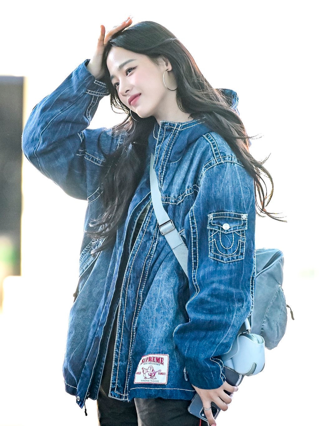 Supreme x True Religion Gore-Tex Shell Jacket Denim - 22FW 착용 스타일
