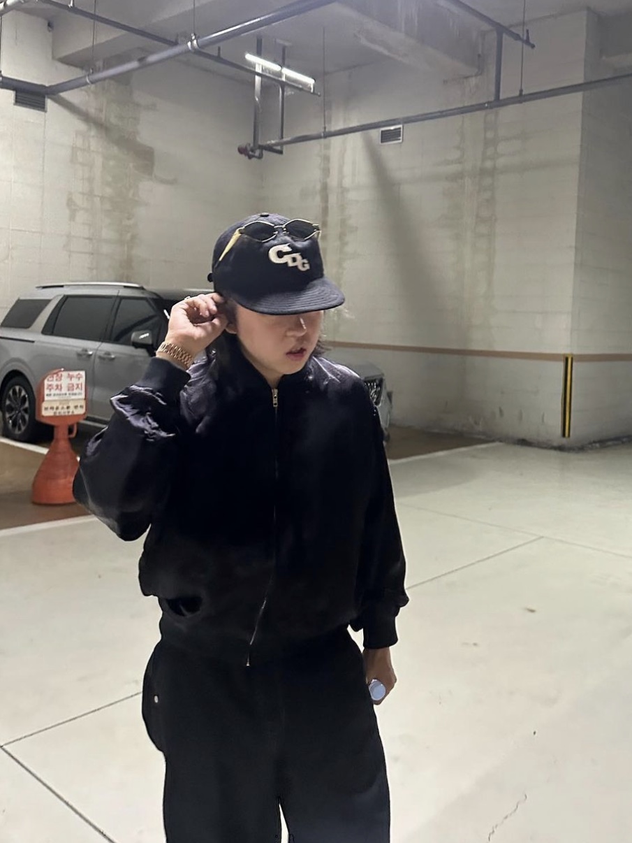 CDG x Ebbets Field Vintage Ball Cap 1 Black 착용 스타일 - 2