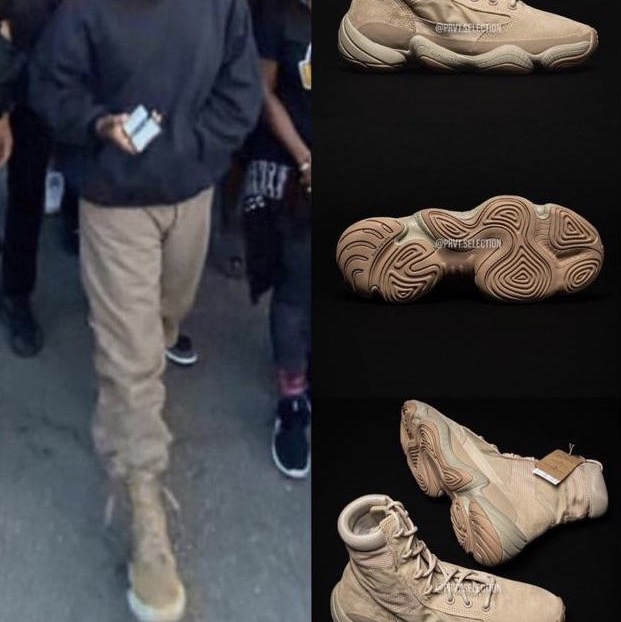 Adidas Yeezy 500 High Tactical Utility Black 착용 스타일 - 5