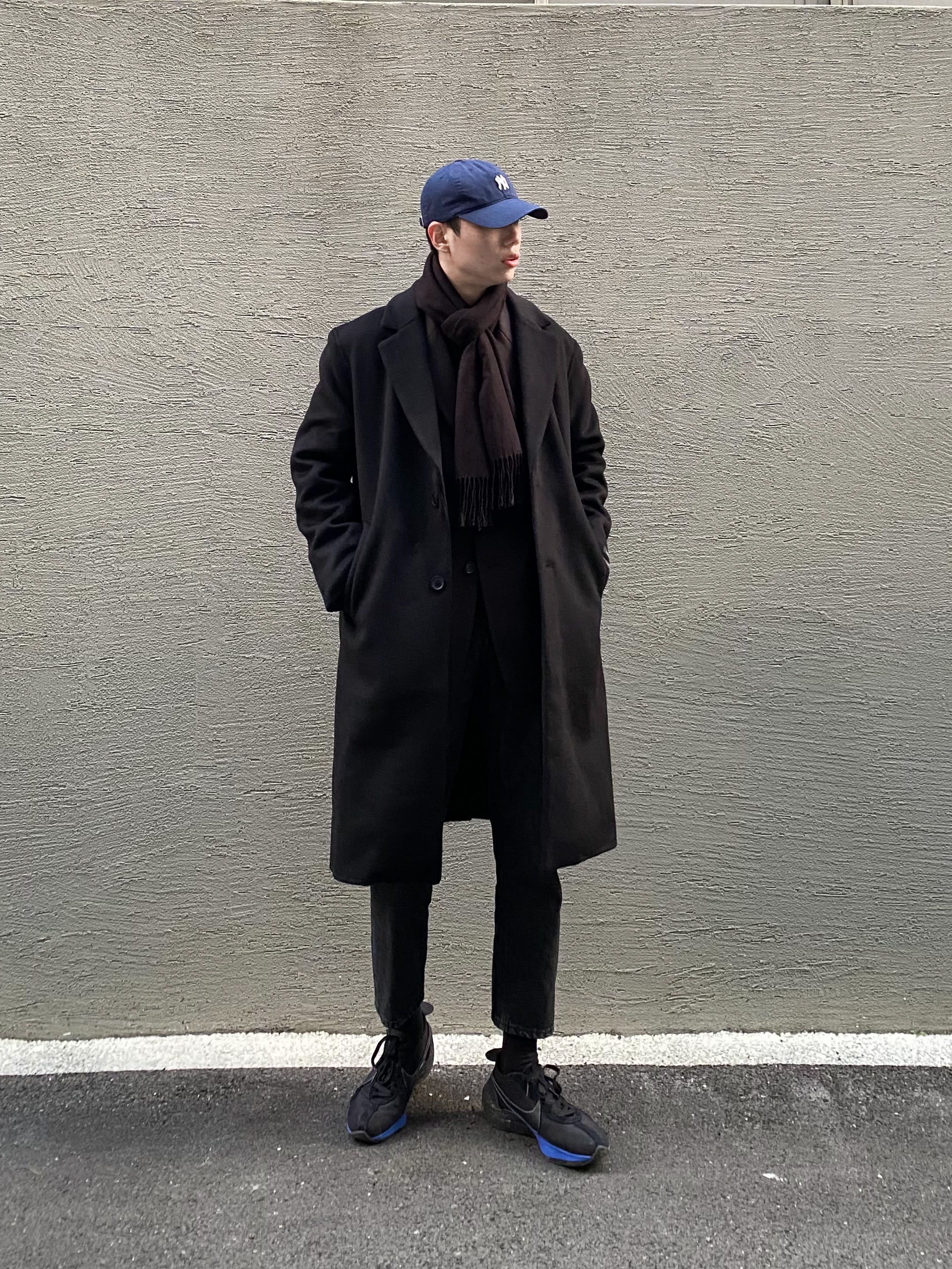 Nike Moon Racer Black Racer Blue 착용 스타일