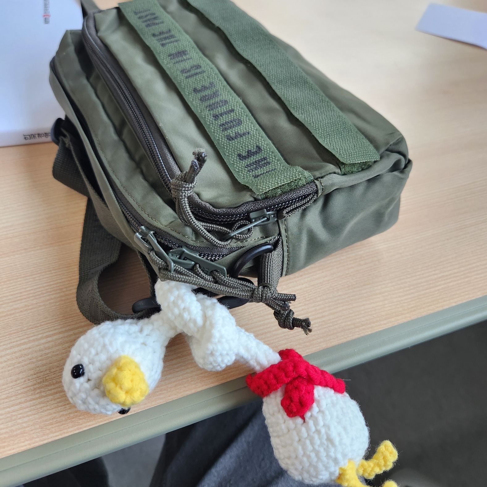 Human Made Military Pouch #1 Olive Drab 착용 스타일