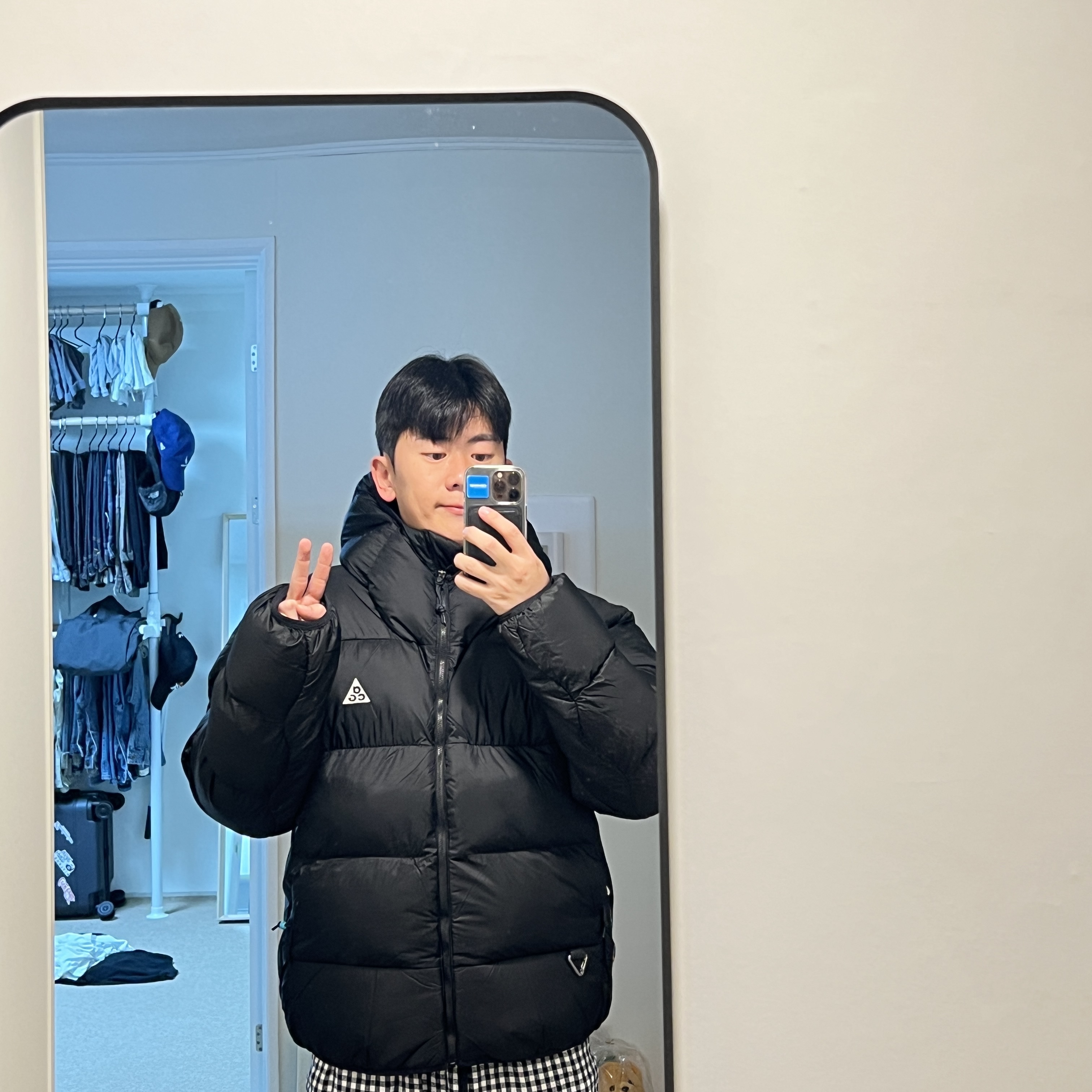 Nike ACG Therma-Fit ADV Lunar Lake Puffer Jacket Black - Asia 착용 스타일