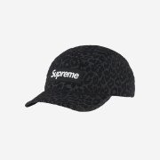 Supreme Leopard Corduroy Camp Cap Black - 23FW