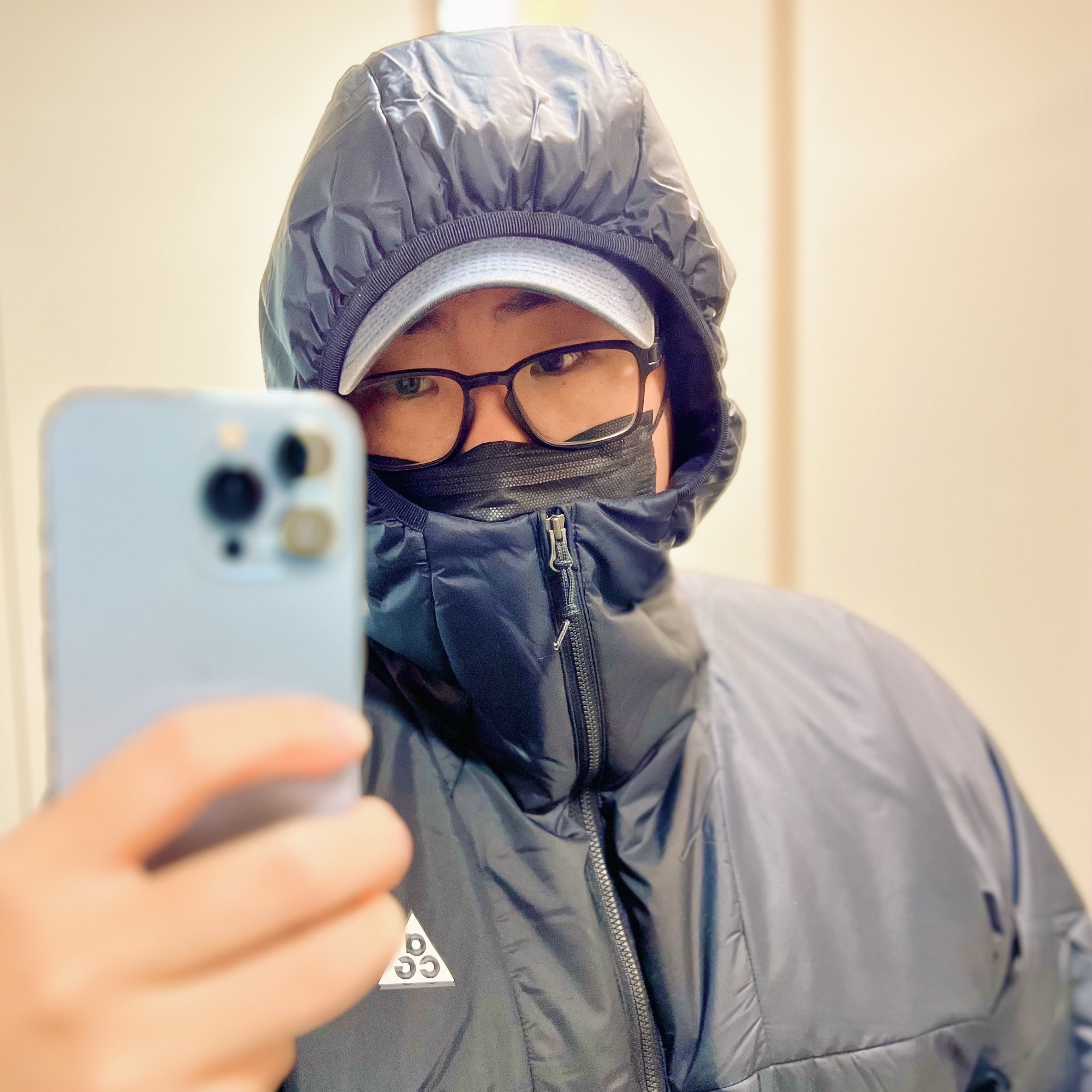 Nike ACG Therma-Fit ADV Rope De Dope Full Zip Jacket Black Summit White - Asia 착용 스타일