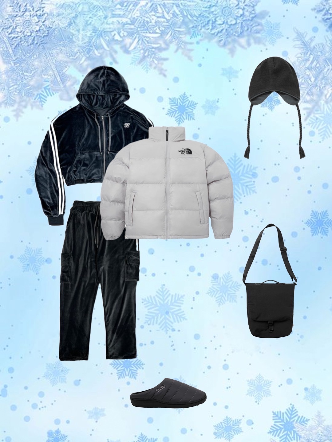 The North Face On Ball Jacket Light Grey, Subu Permanent F-Line Steel Gray 착용 스타일 - 2