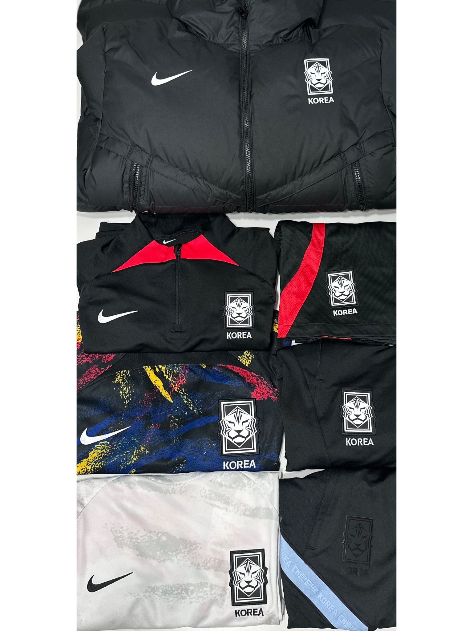 Nike Korea Strike Storm-Fit Down Football Jacket Black, Nike Korea Dri-Fit Stadium Away SS Jersey Black - Asia (Non Marking Ver.) 착용 스타일
