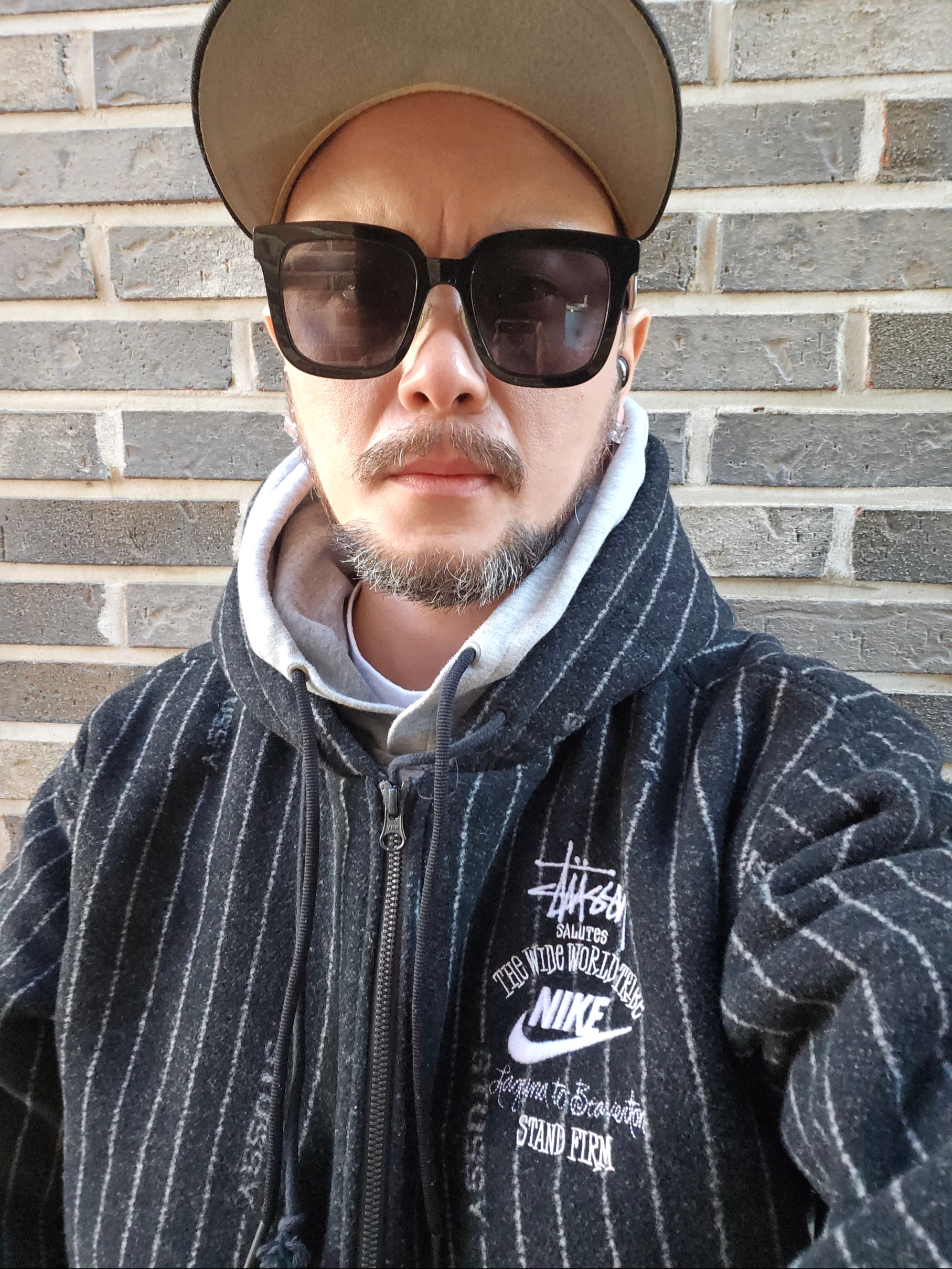Nike x Stussy NRG Striped Wool Jacket Black (DR4023-010), Nike x Stussy NRG Striped Wool Pants Black (DR4021-010) 착용 스타일 - 1