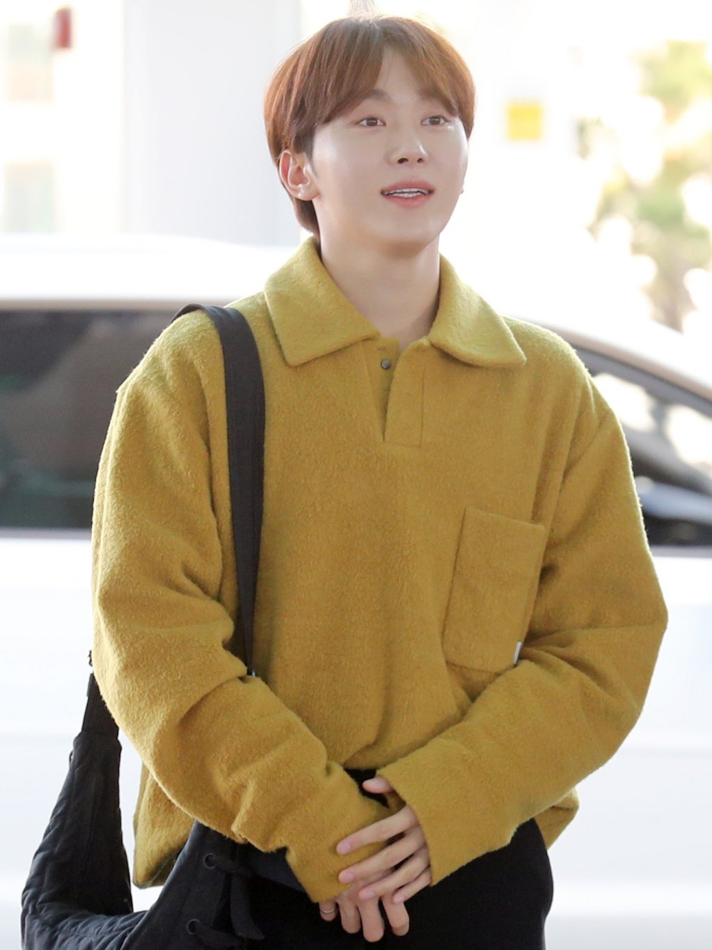 Wooyoungmi Wool Cropped T-Shirt Yellow - 22FW 착용 스타일 - 1
