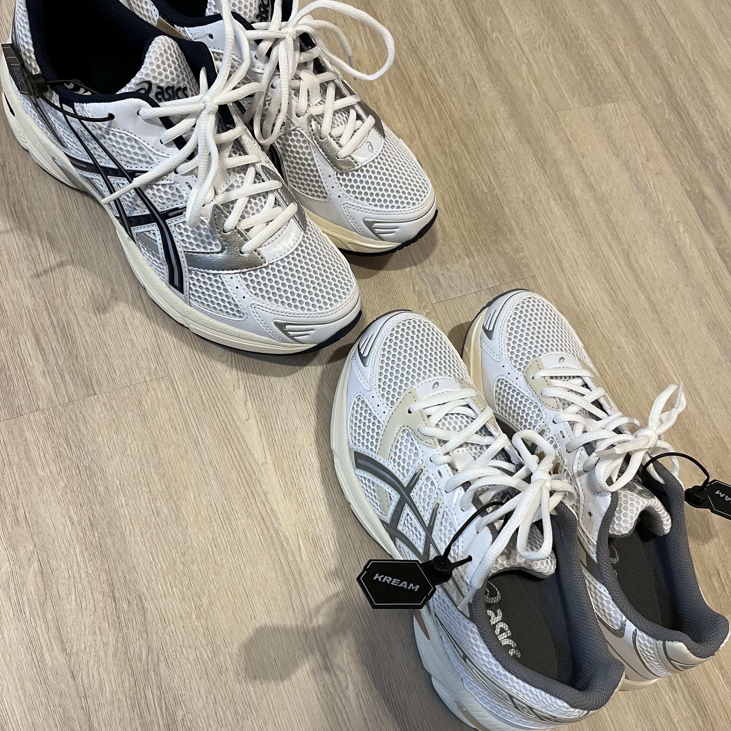 (W) Asics Gel-1130 White Midnight 착용 스타일 - 2