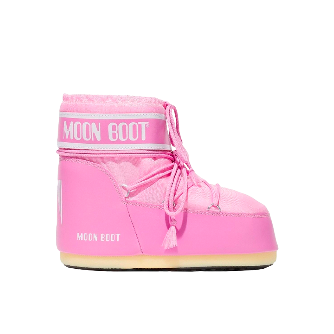 (W) 문부츠 아이콘 로우 나일론 부츠 핑크((W) Moon Boot Icon Low Nylon Boots Pink)
