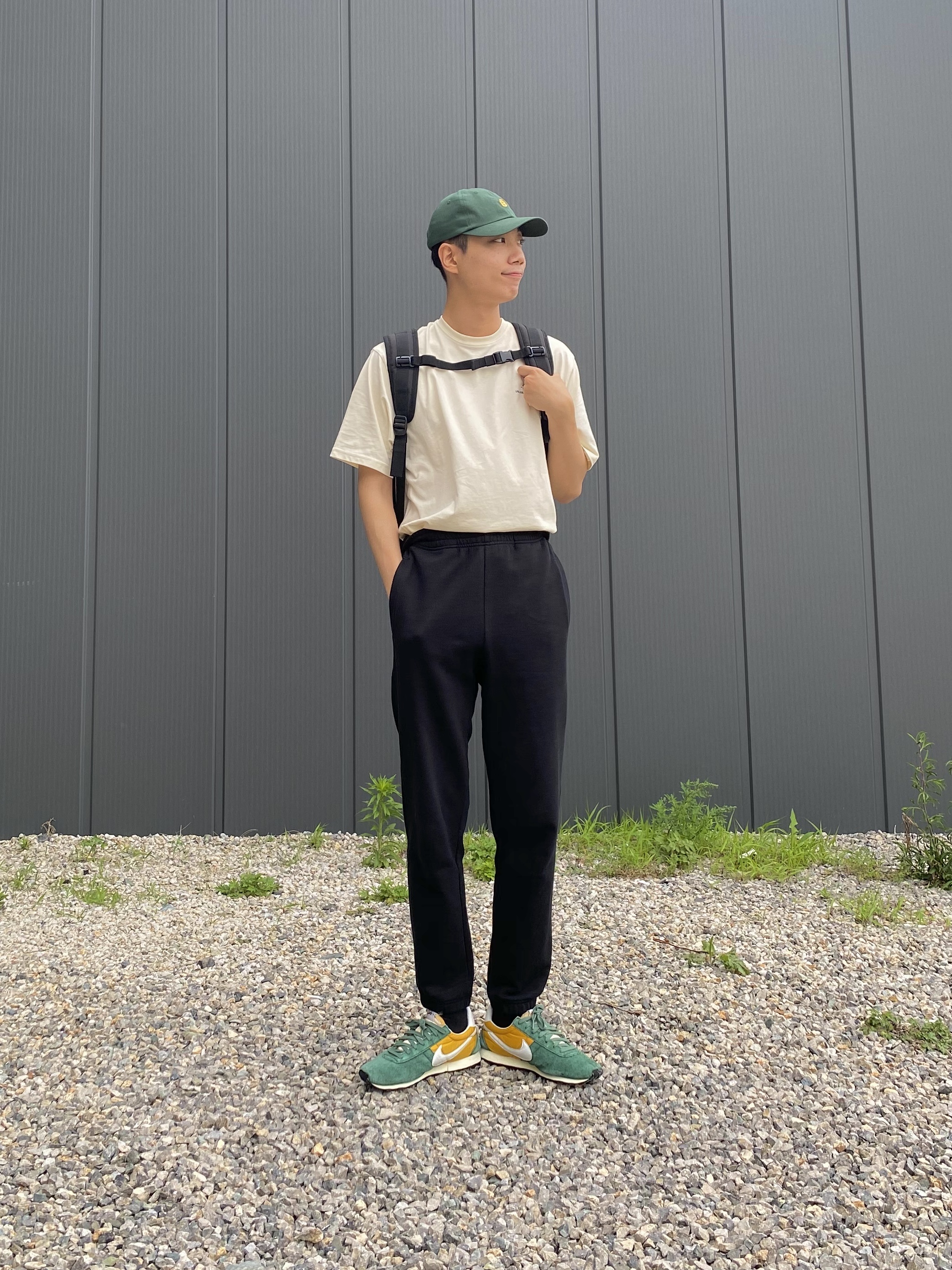 Nike Pre Montreal Racer Vintage Green Yellow 착용 스타일