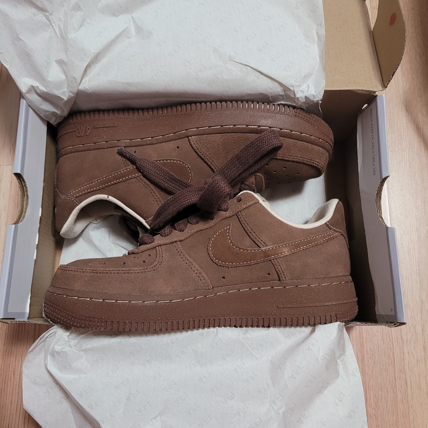 (W) Nike Air Force 1 '07 Cacao Wow 착용 스타일 - 4