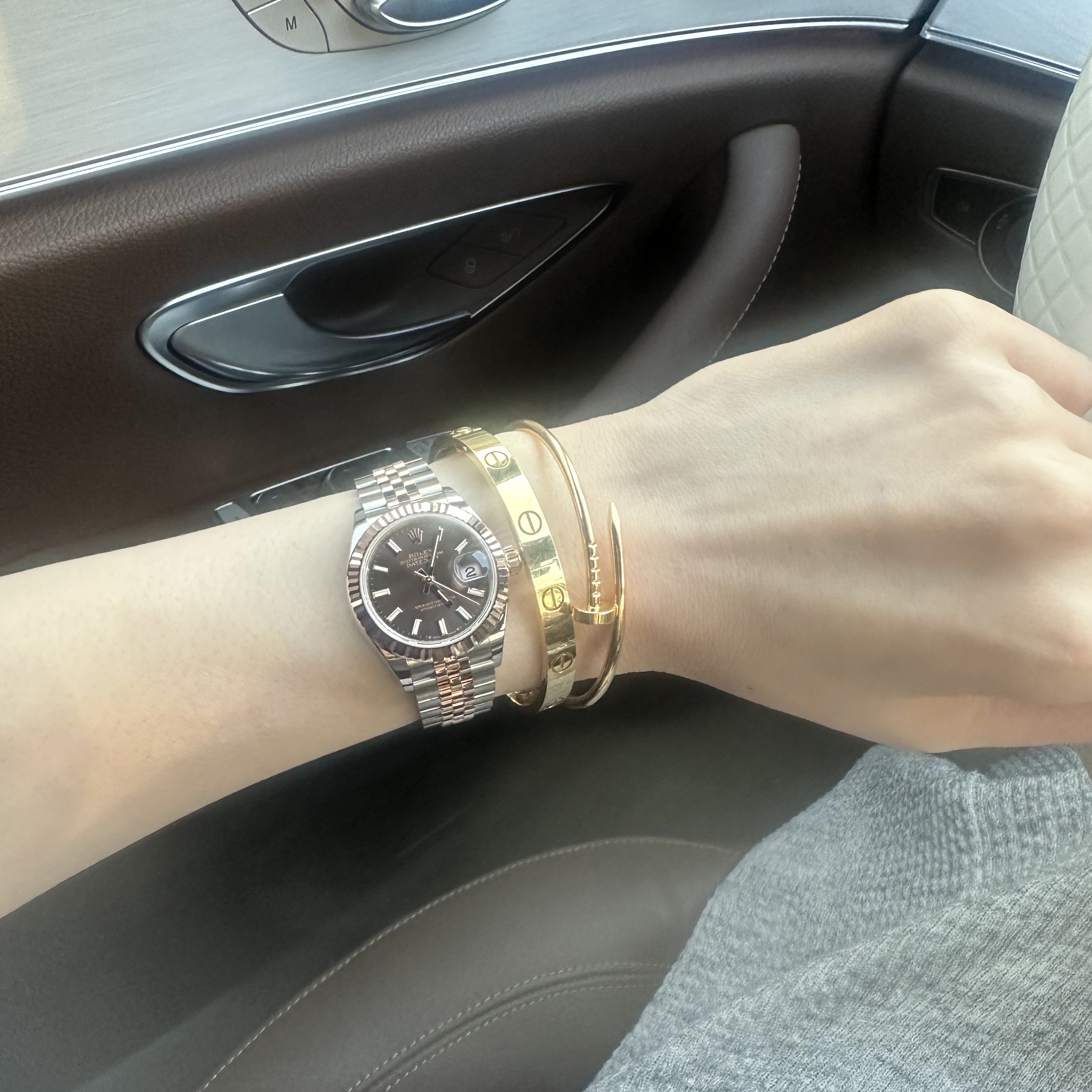 Rolex Lady-Datejust 28mm 279171 Chocolate Jubilee 착용 스타일