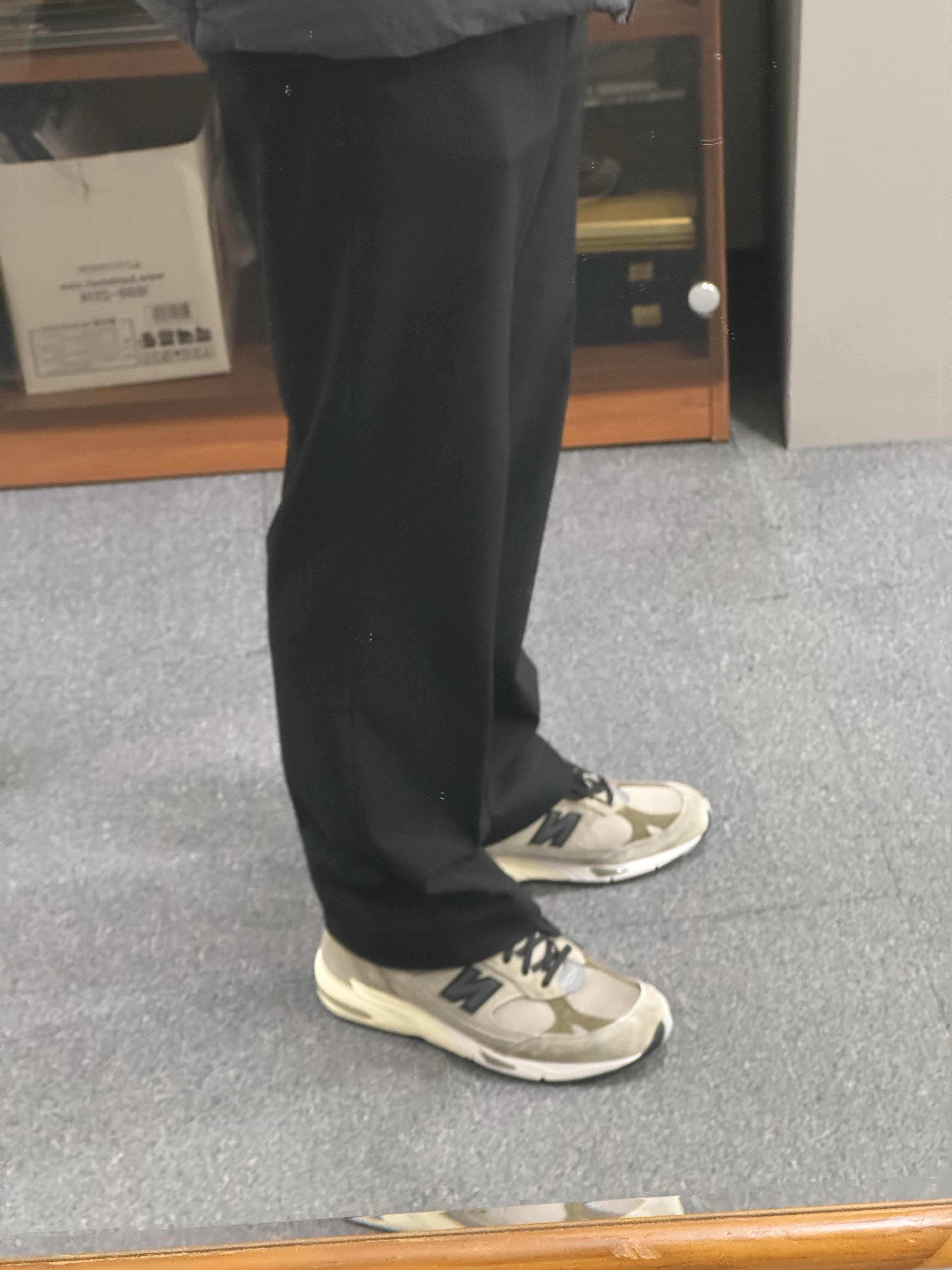 New Balance x JJJJound 991 Made in UK Grey 착용 스타일 - 2