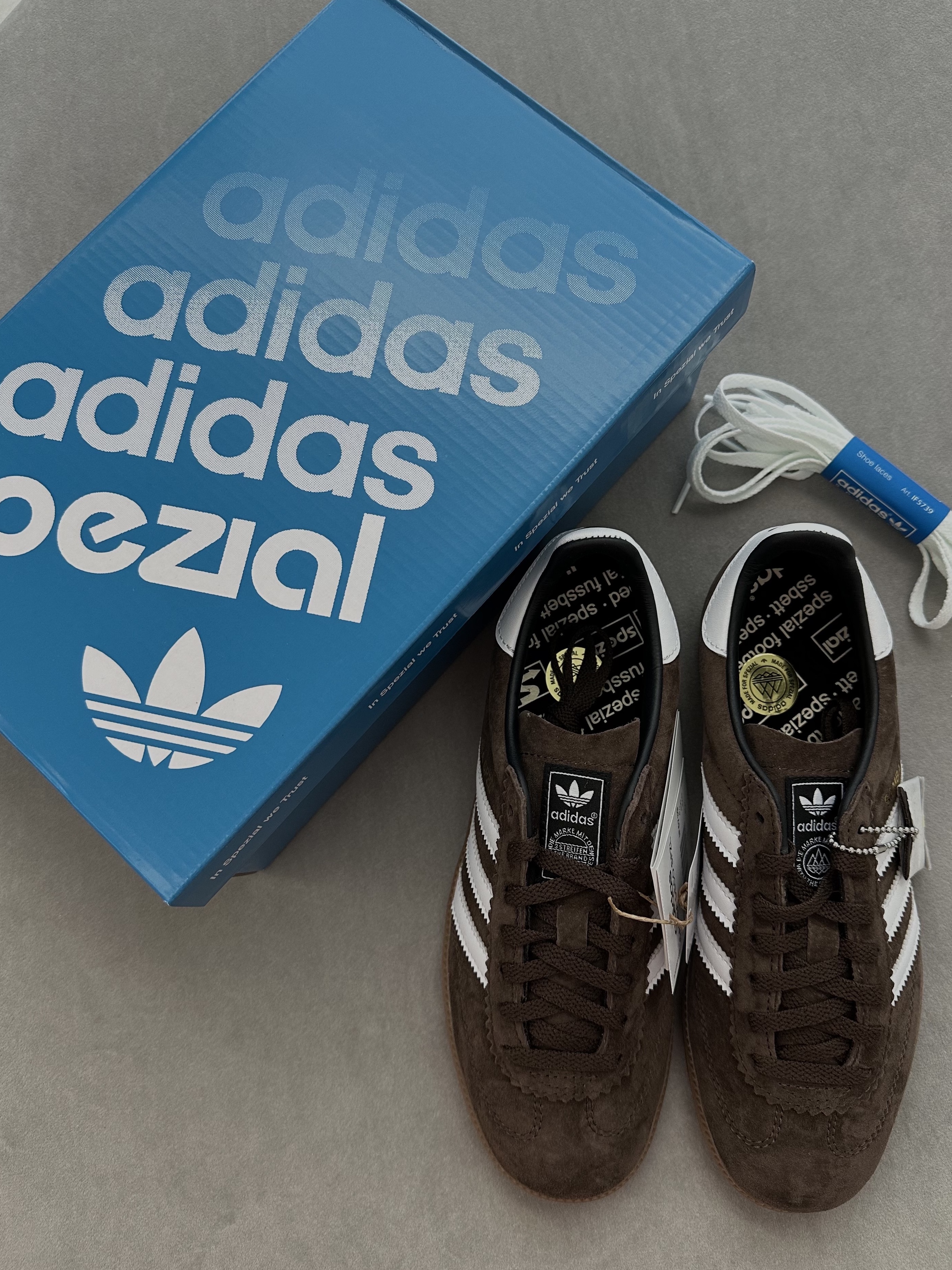 Adidas Samba Deco Spezial Brown Cloud White 착용 스타일