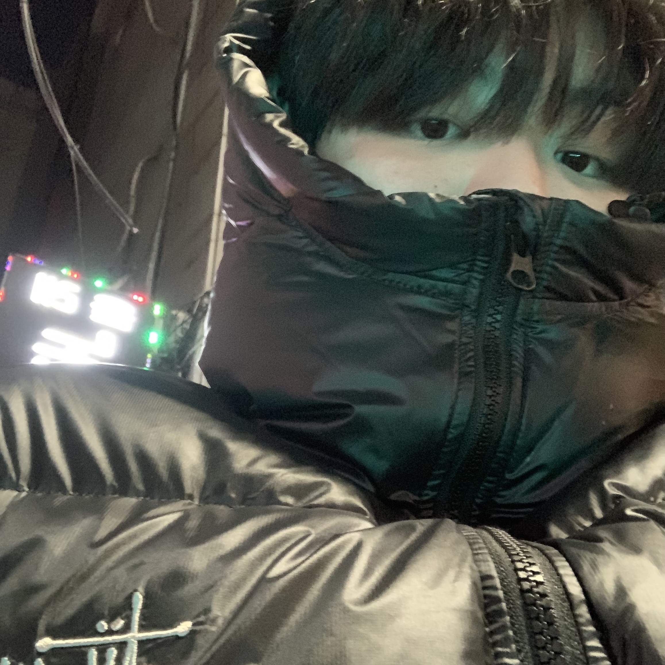 Stussy Down Parka Micro Ripstop Phantom Black 착용 스타일