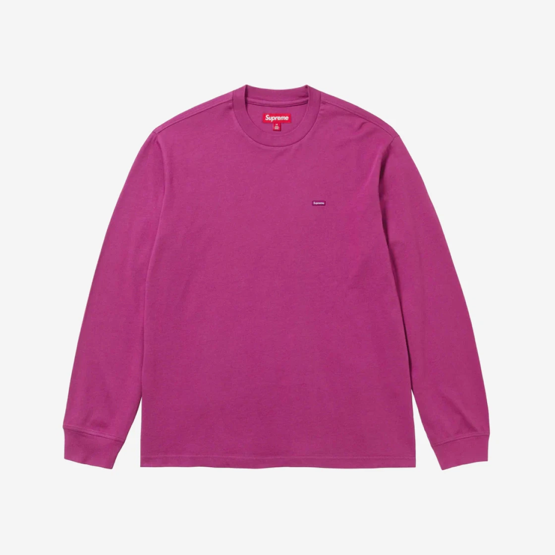 슈프림 스몰 박스 롱슬리브 티셔츠 브라이트 퍼플 - 23FW | Supreme | KREAM Supreme Small Box L/S T-Shirt Bright Purple - 23FW