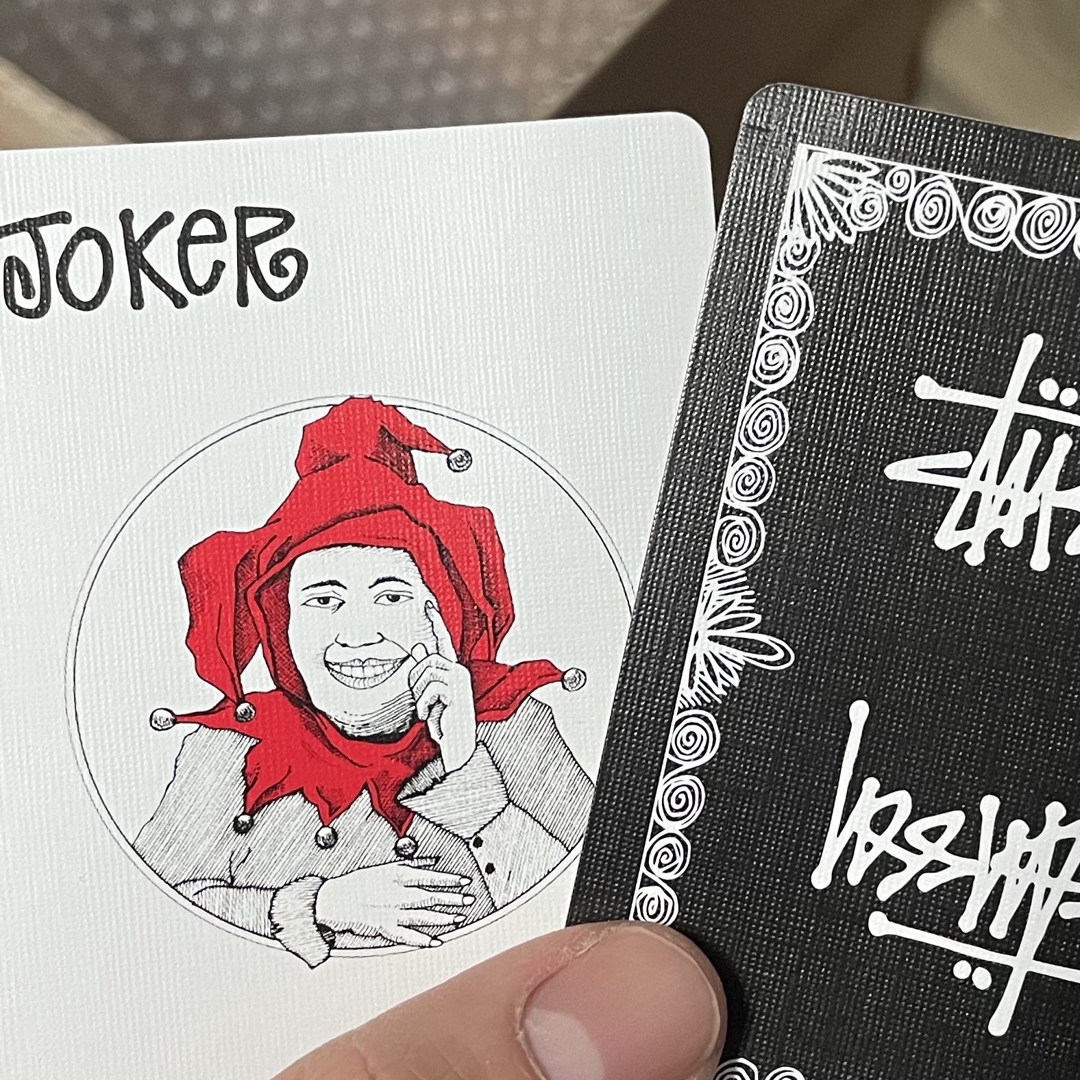 Stussy Playing Cards Black 착용 스타일