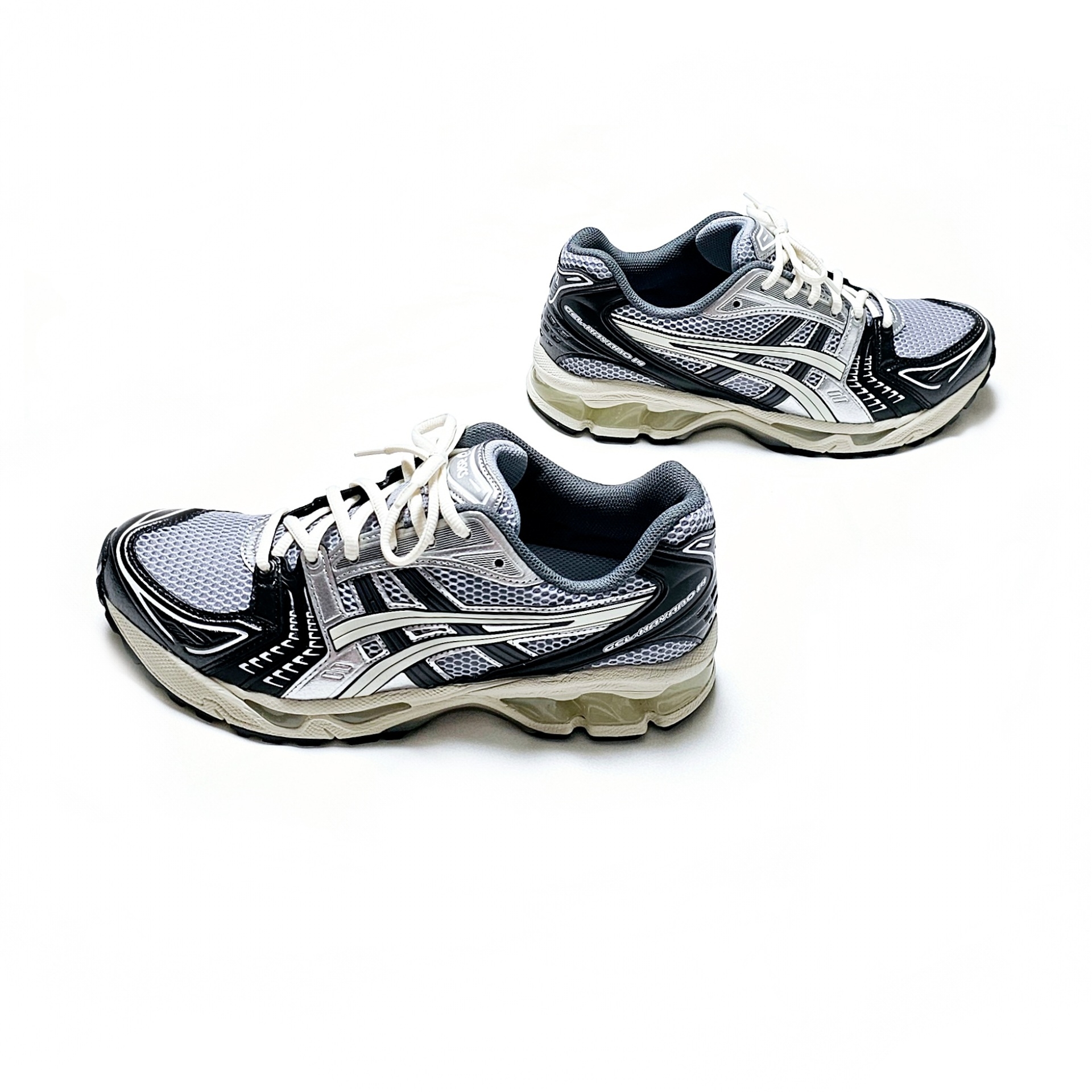 Asics Gel-Kayano 14 Black Glacier Grey 착용 스타일 - 8