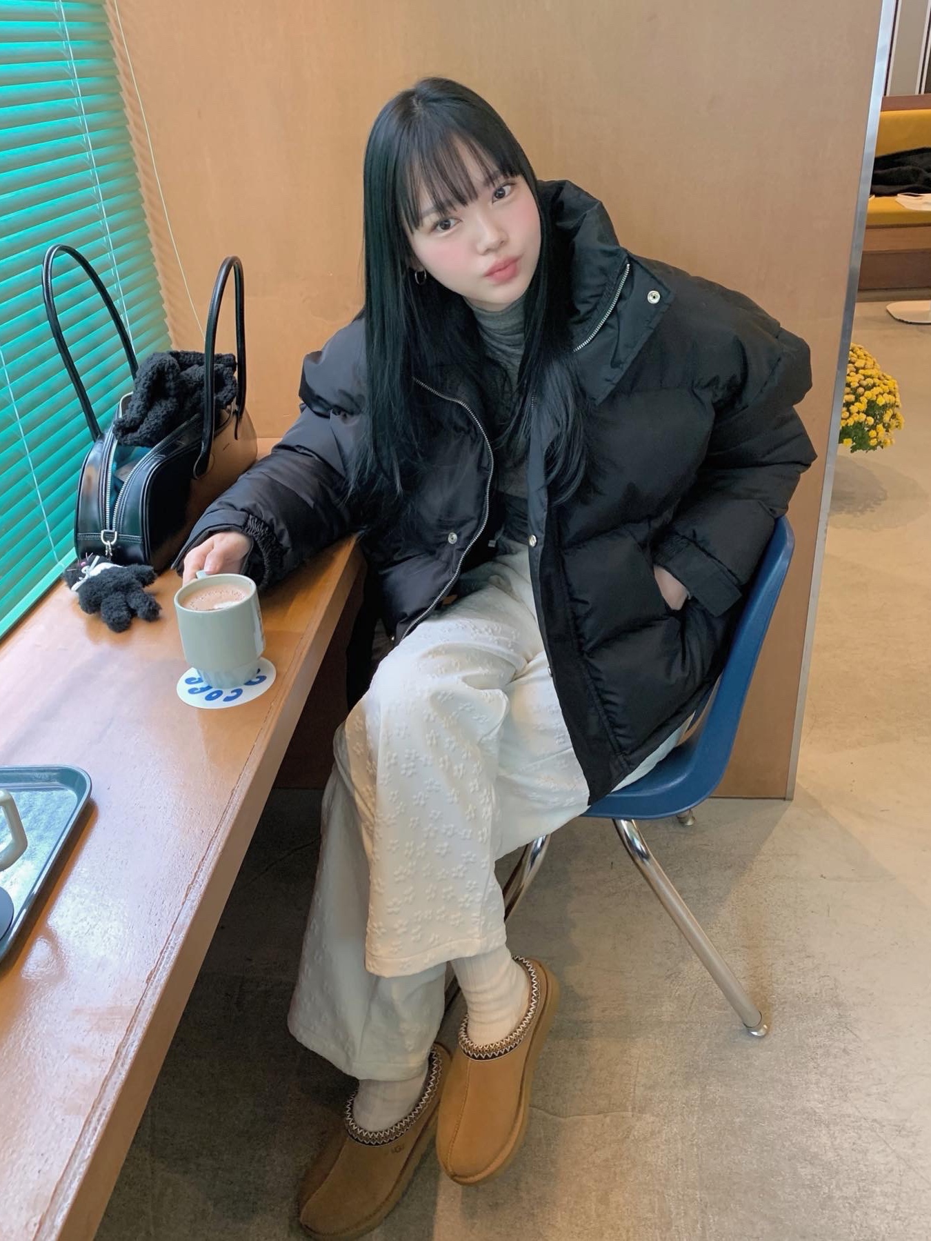 (W) UGG Tasman Slipper Chestnut 착용 스타일 - 5