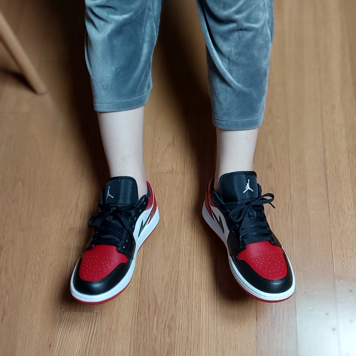 Jordan 1 Low Bred Toe 착용 스타일