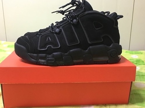 Nike Air More Uptempo Black Reflective 2017/2018 착용 스타일 - 1