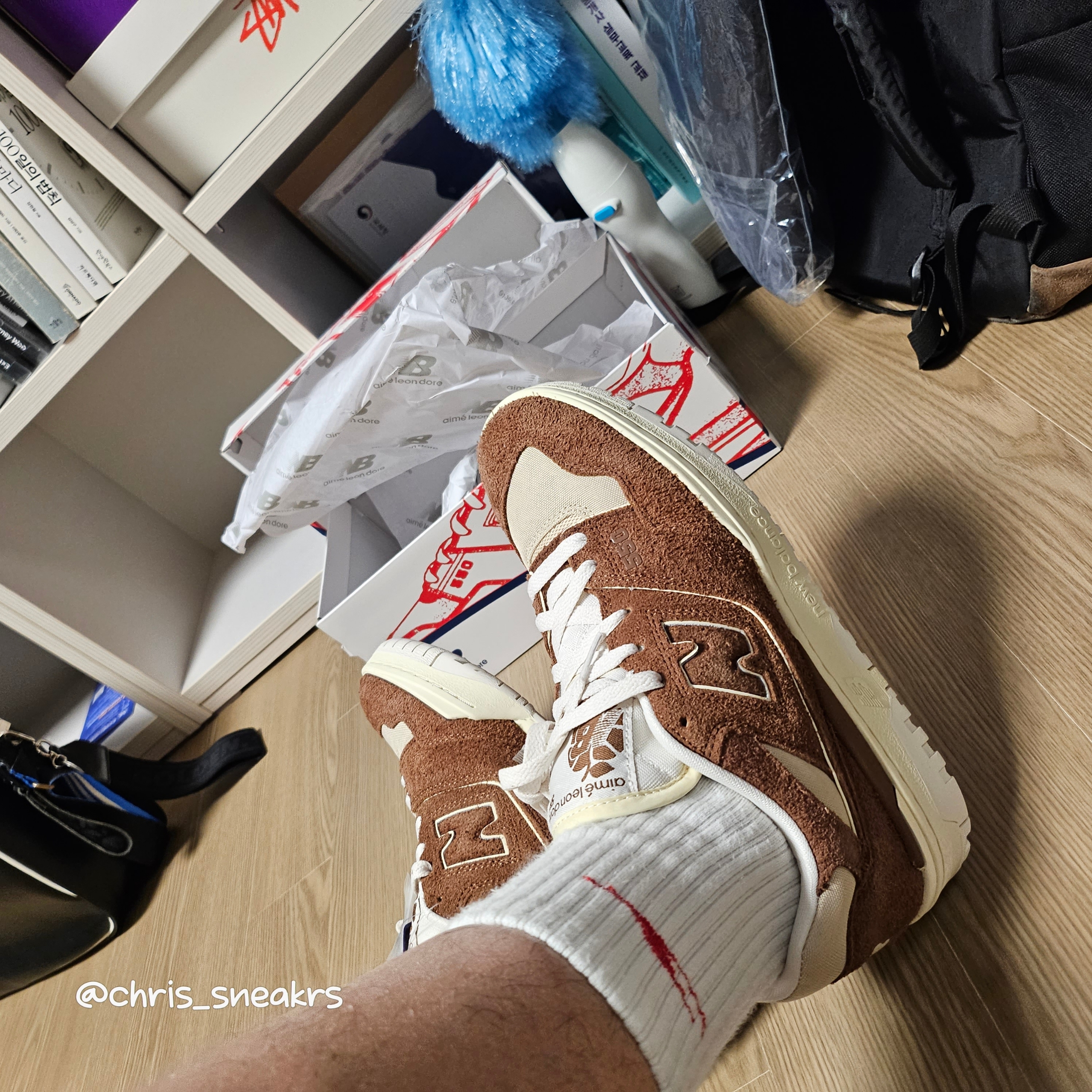 New Balance x Aime Leon Dore 550 True Brown 착용 스타일 - 8