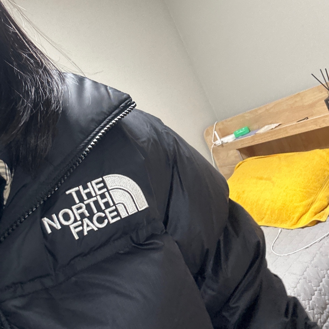 The North Face 1996 Eco Nuptse Jacket Black 착용 스타일