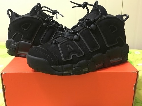 Nike Air More Uptempo Black Reflective 2017/2018 착용 스타일 - 3