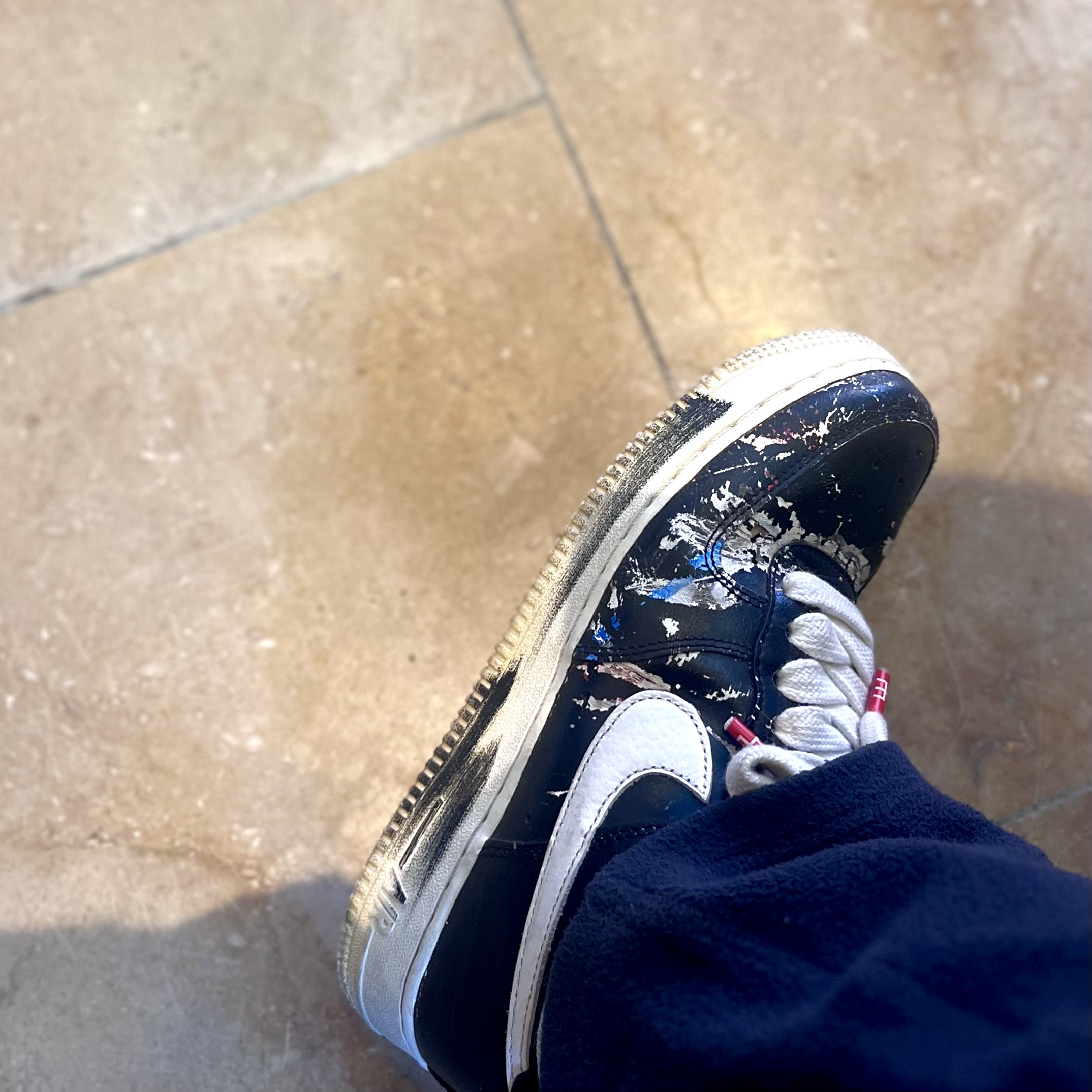 Nike x Peaceminusone Air Force 1 Low Para-Noise 착용 스타일