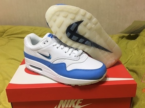 Nike Air Max 1 Jewel University Blue 착용 스타일 - 5