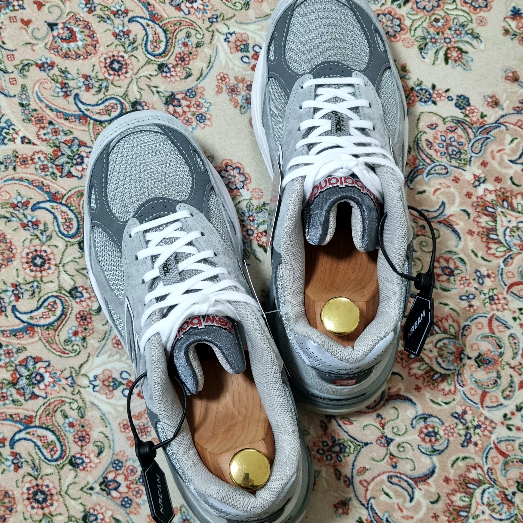 New Balance 990v3 Made in USA Grey - D Standard 착용 스타일 - 2
