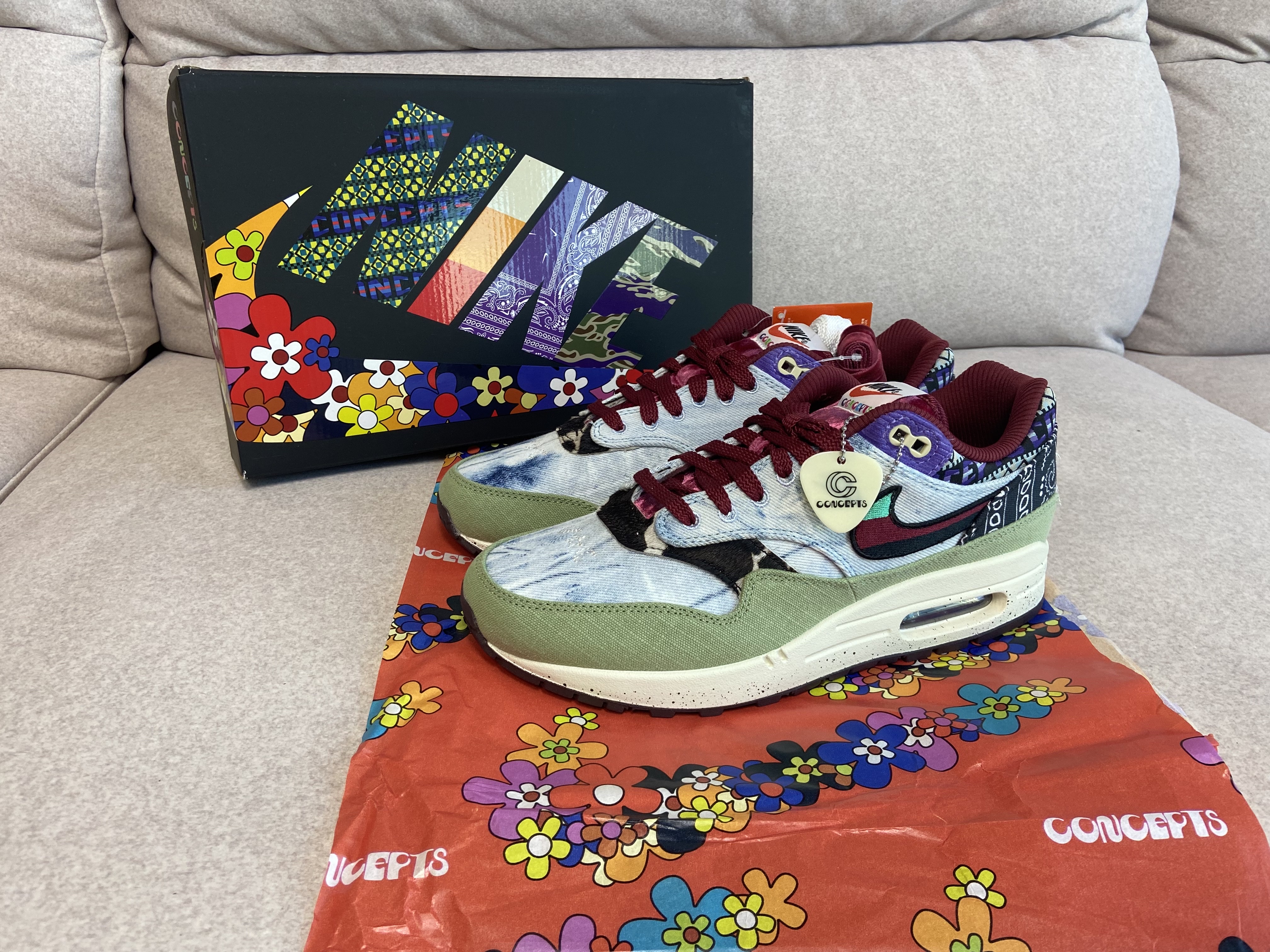 Nike x Concepts Air Max 1 SP Mellow 착용 스타일