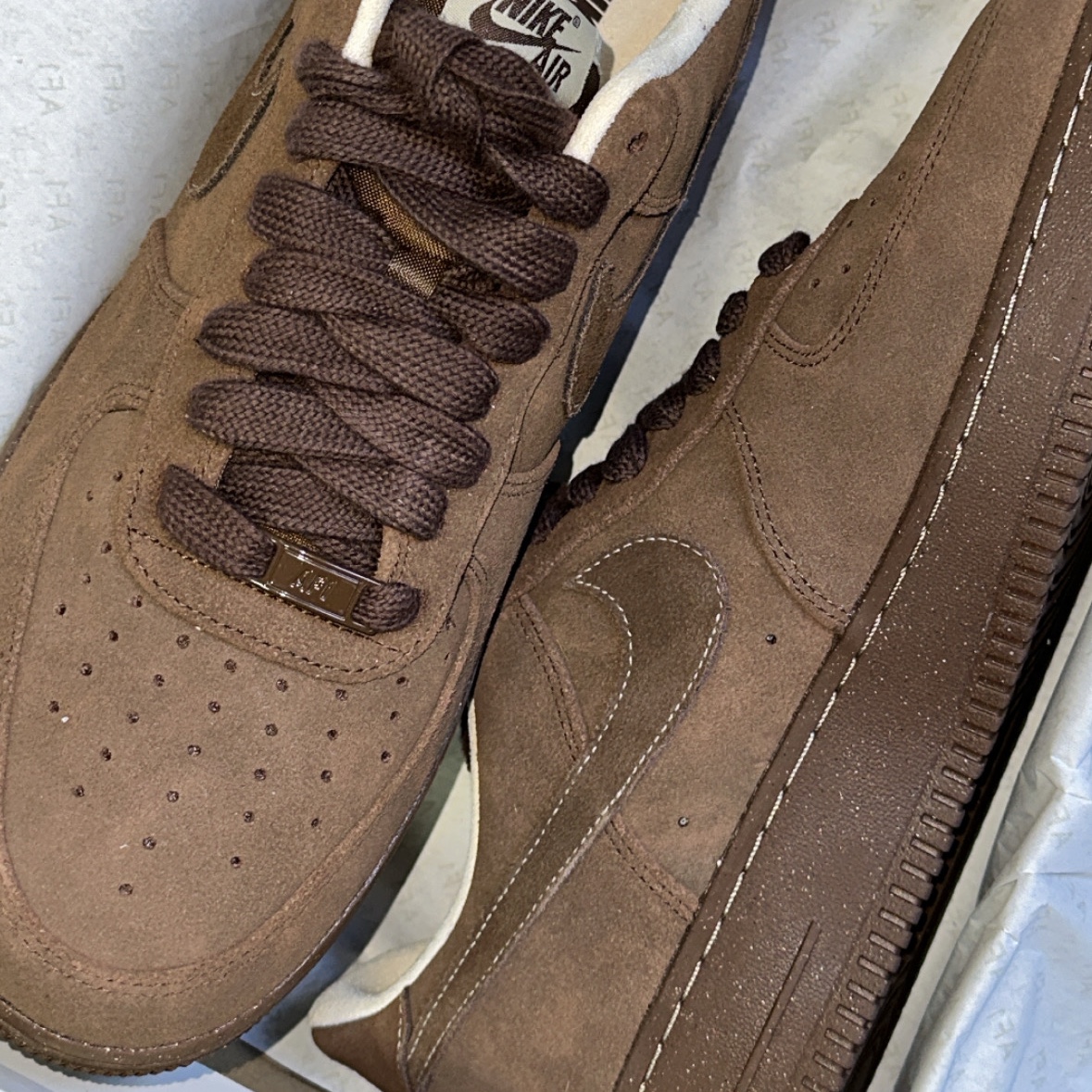 (W) Nike Air Force 1 '07 Cacao Wow 착용 스타일