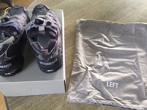 Reebok x Vetements Instapump Fury OG Washed Black 착용 스타일 - 3